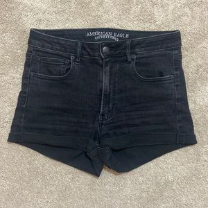 American Eagle Black Jean Shorts